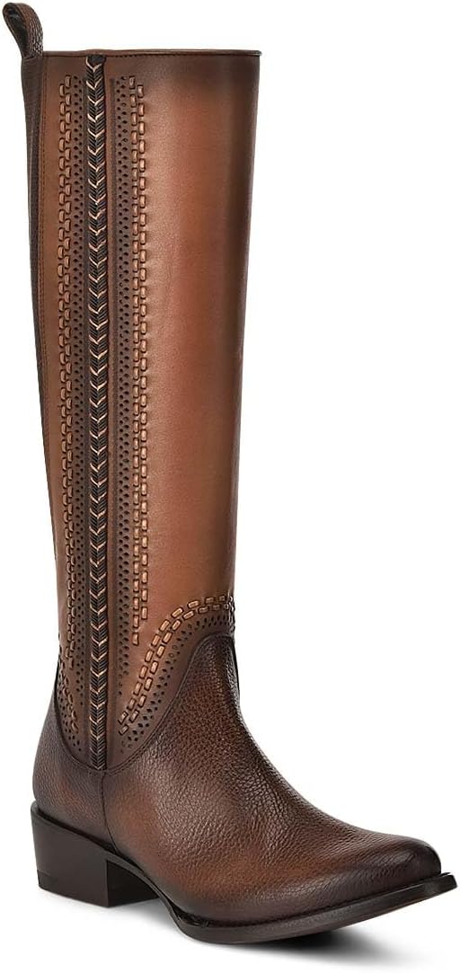 Cuadra Women’s Tall Boot with Bovine Leather, Laser Engraving and ...