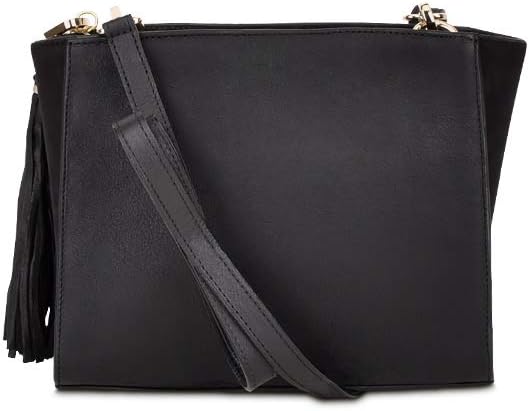 Cuadra Women’s Crossbody Bag in Genuine Stingray Leather Black(Black ...